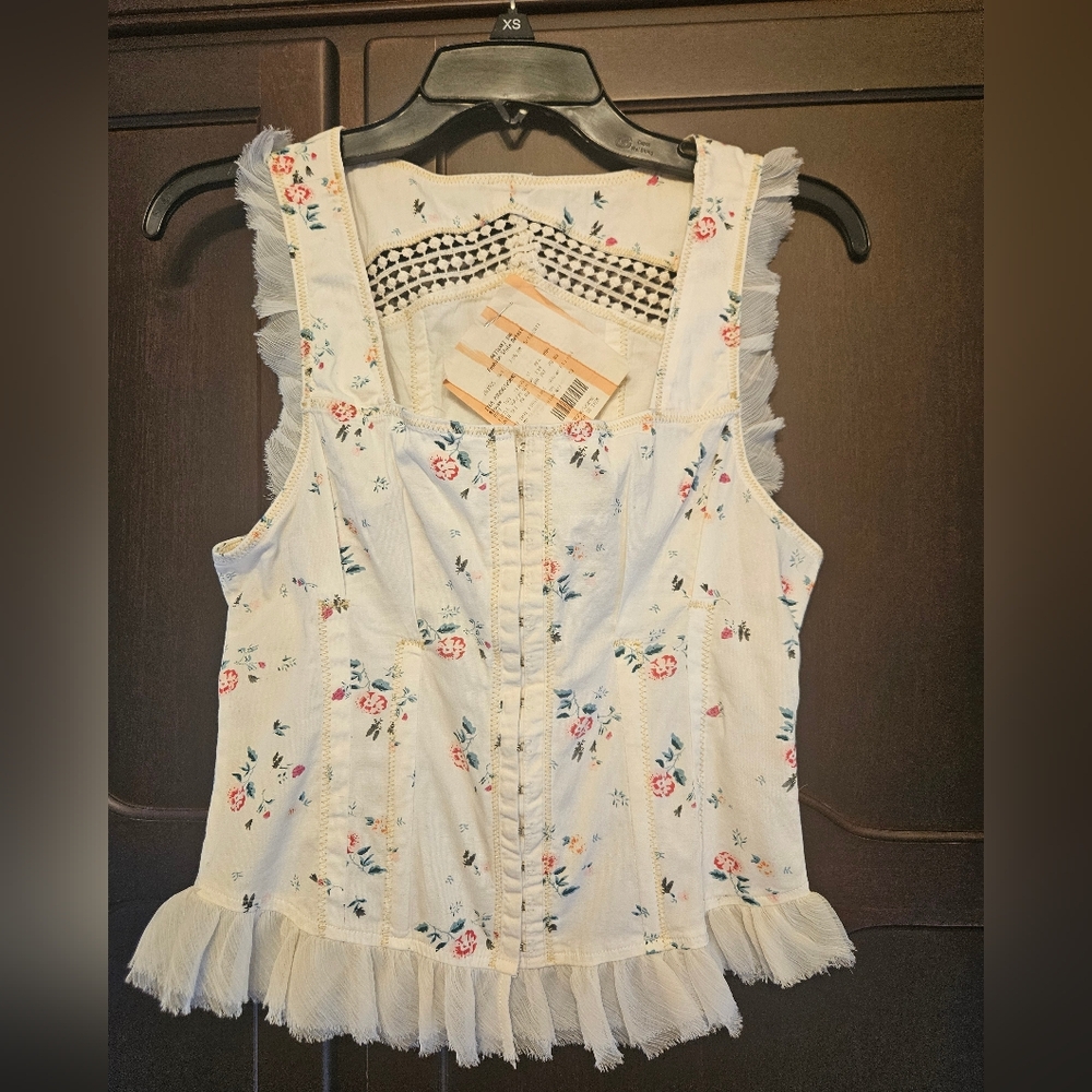 Free People Corset Top With Lace